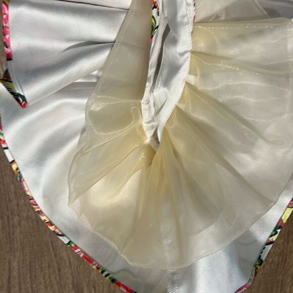 Helen O'Connor Cutout Voluminous paisley printed Crop Top Size 8 - Picture 3 of 6